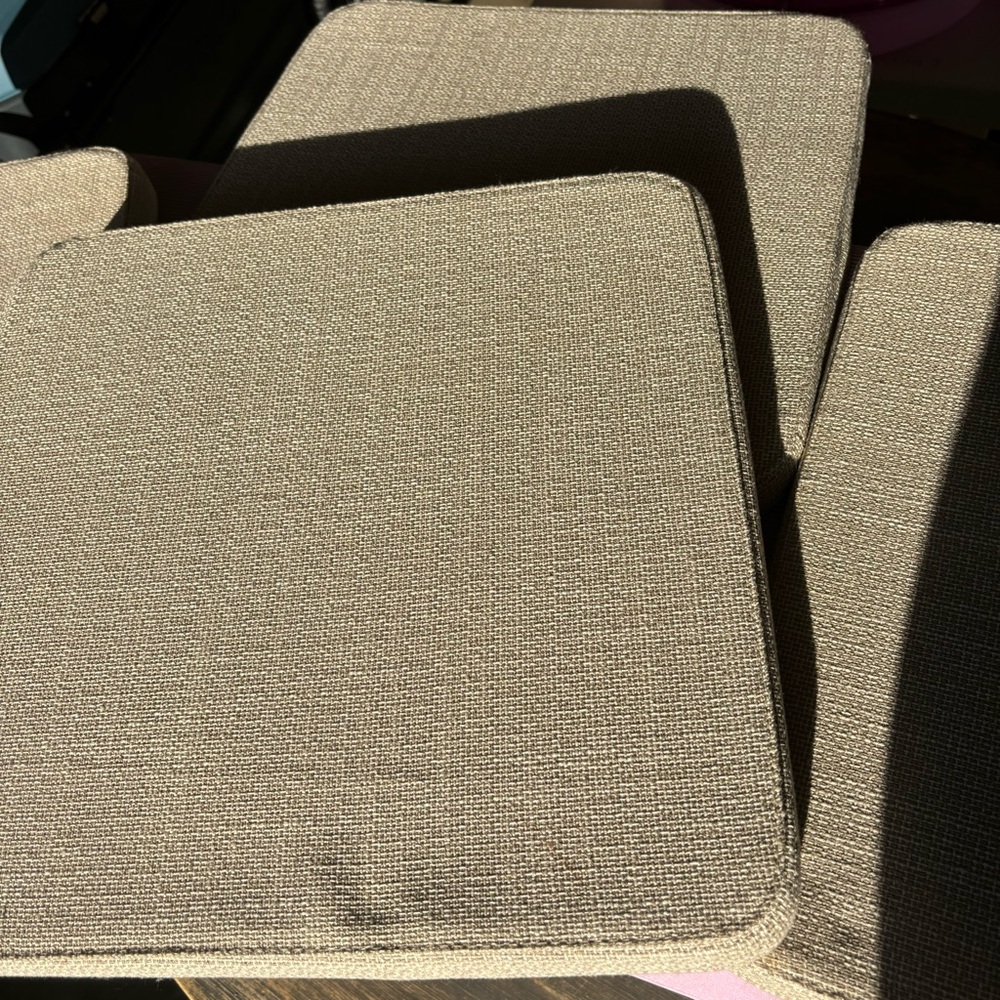 Dining seat cushions. Ikea. Beige. 4 count.